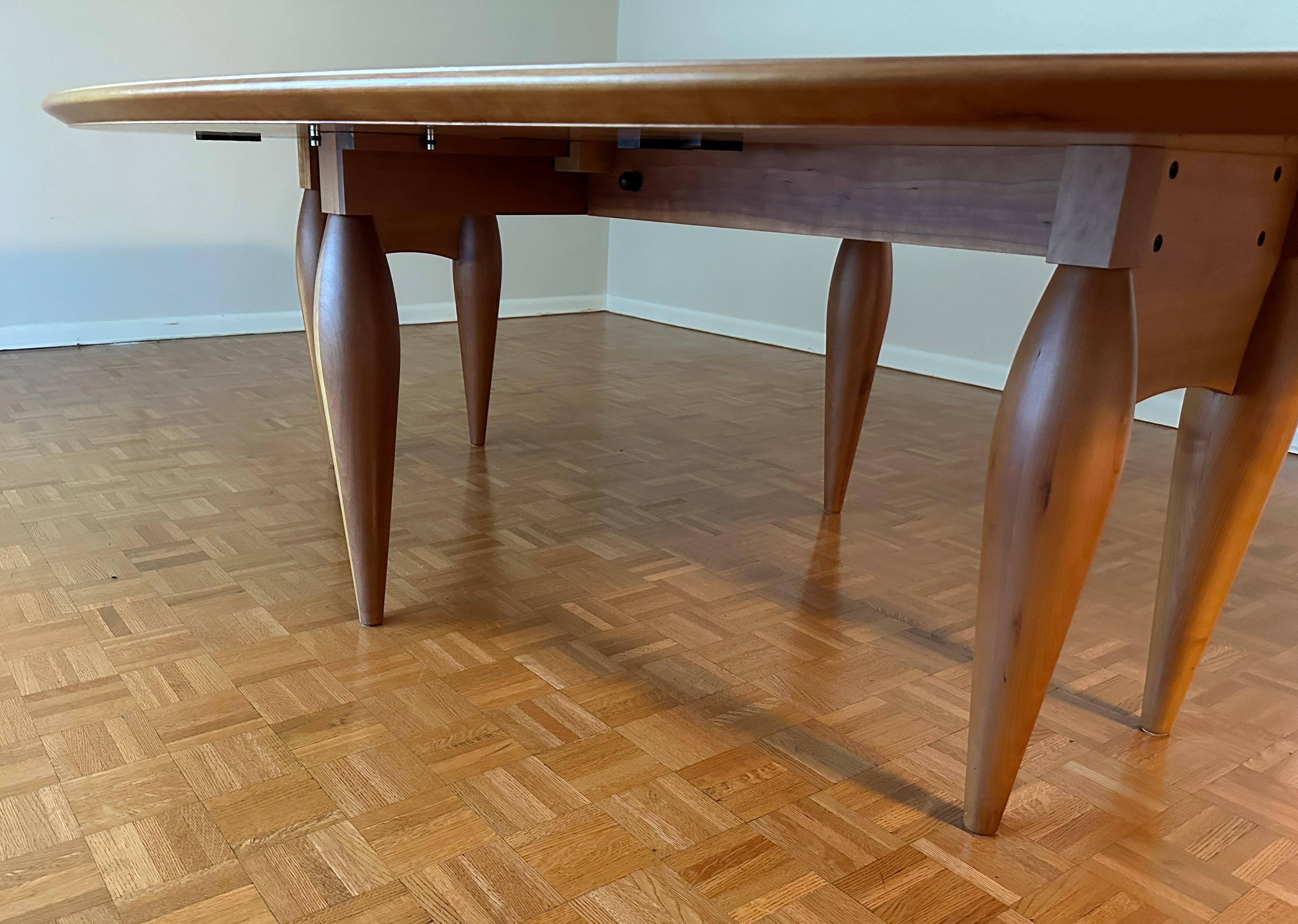 Table de salle à manger ovale moderne, Affusoalato, d'Adolfo Natalini pour Driade en vente 2