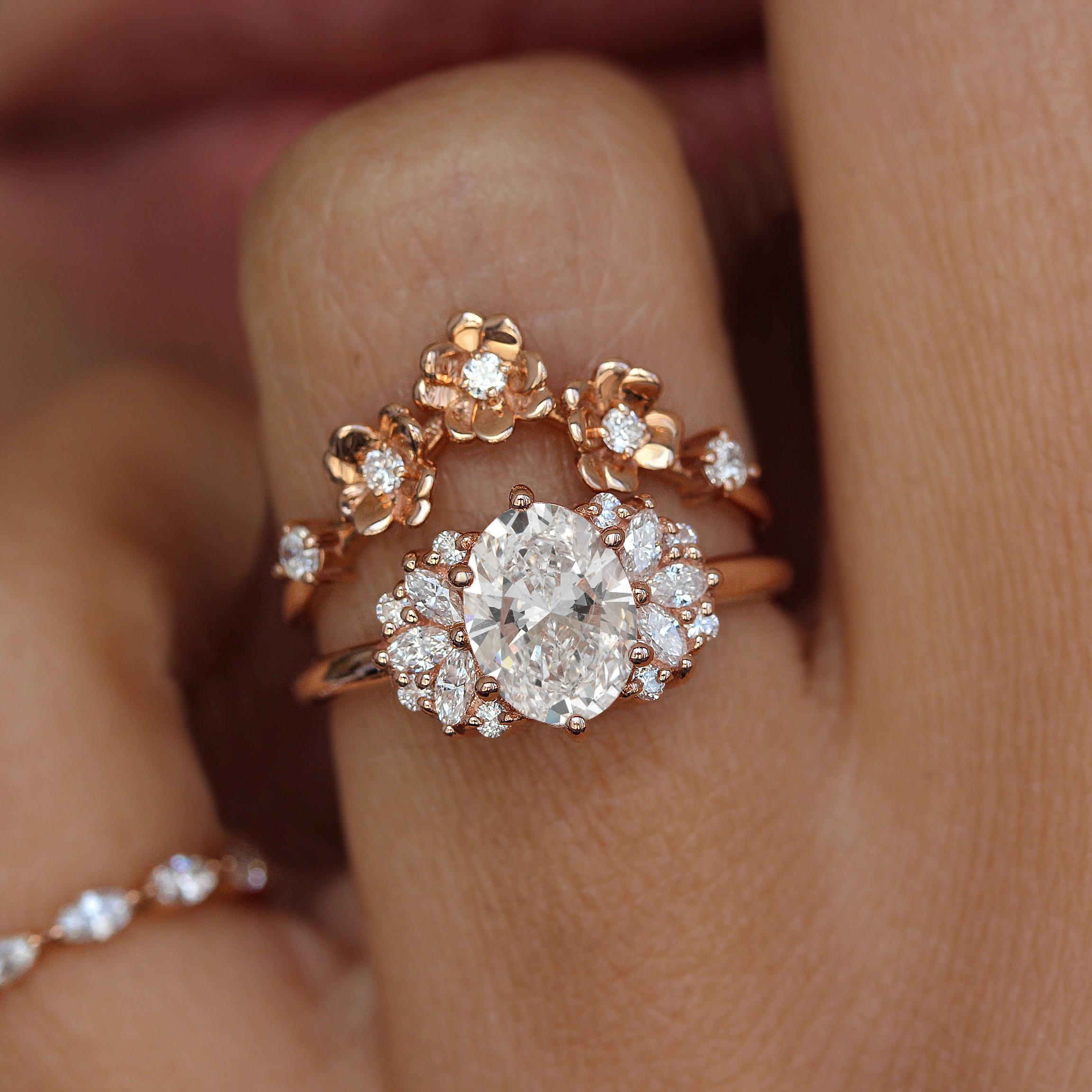 Make a special moment even more special with this classic oval diamond engagement Ring, Rosalia. Perfect for any occasion, it will add timeless elegance to your look.
Handmade with care.
An Original design by Silly Shiny Diamonds.

Details:
* Center