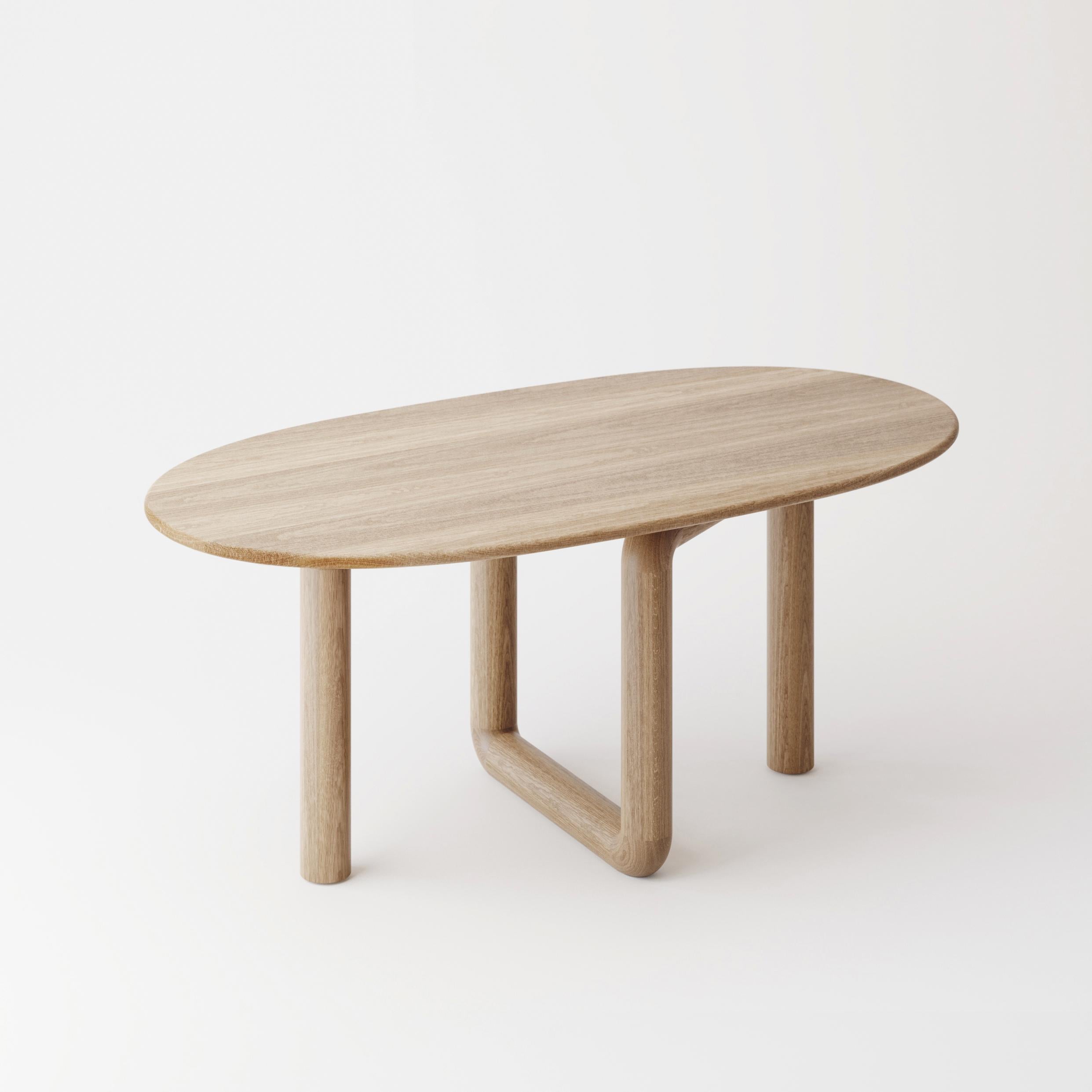 white oak oval table