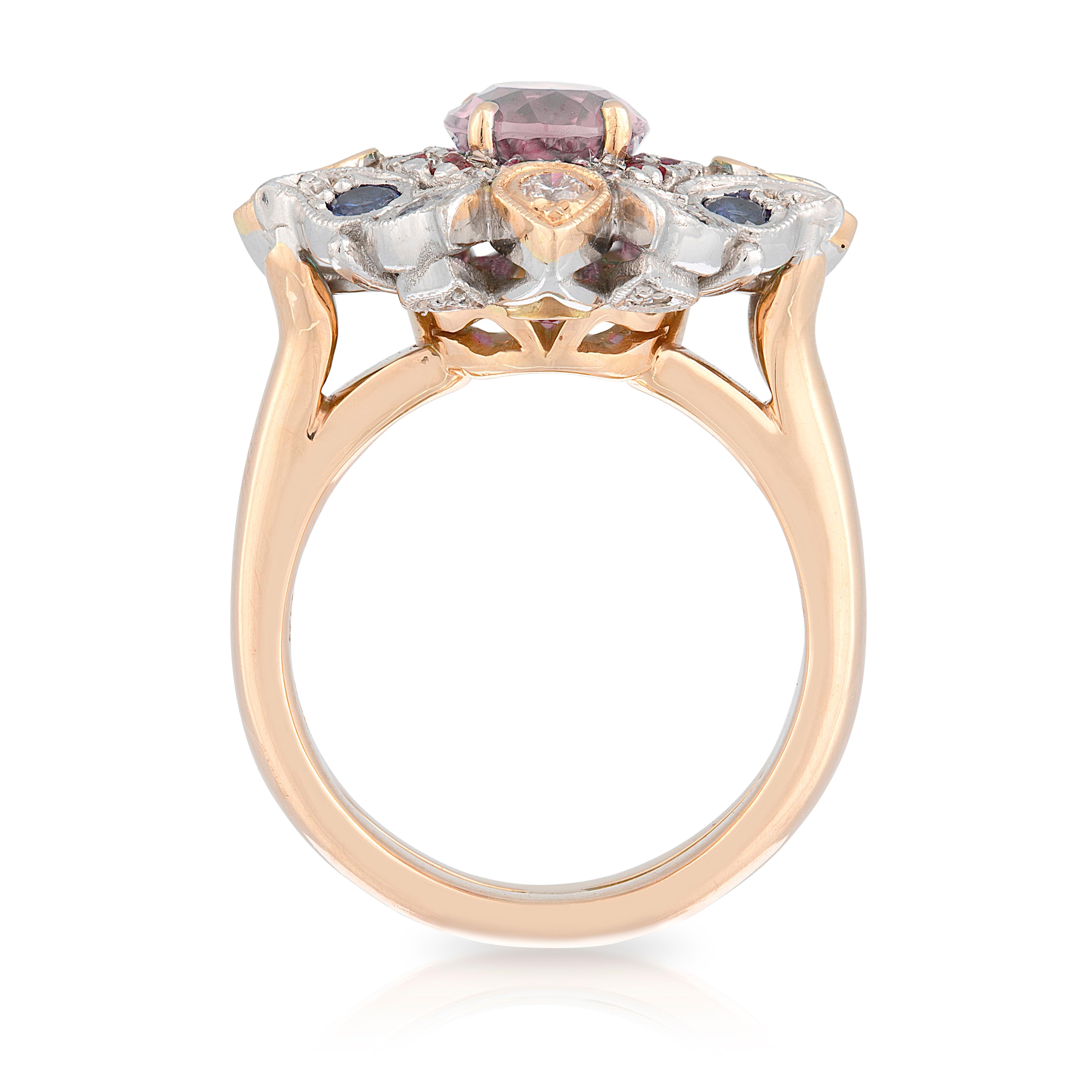 purple morganite ring