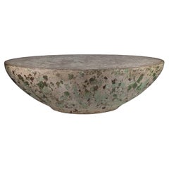 Lightweight Natural Oval Concrete Coffee Table, 'Roadcut'