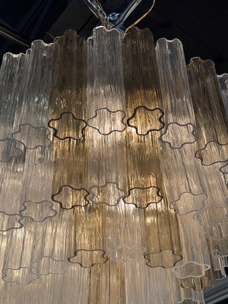 Lustre ovale Murano Tronchi en vente 1