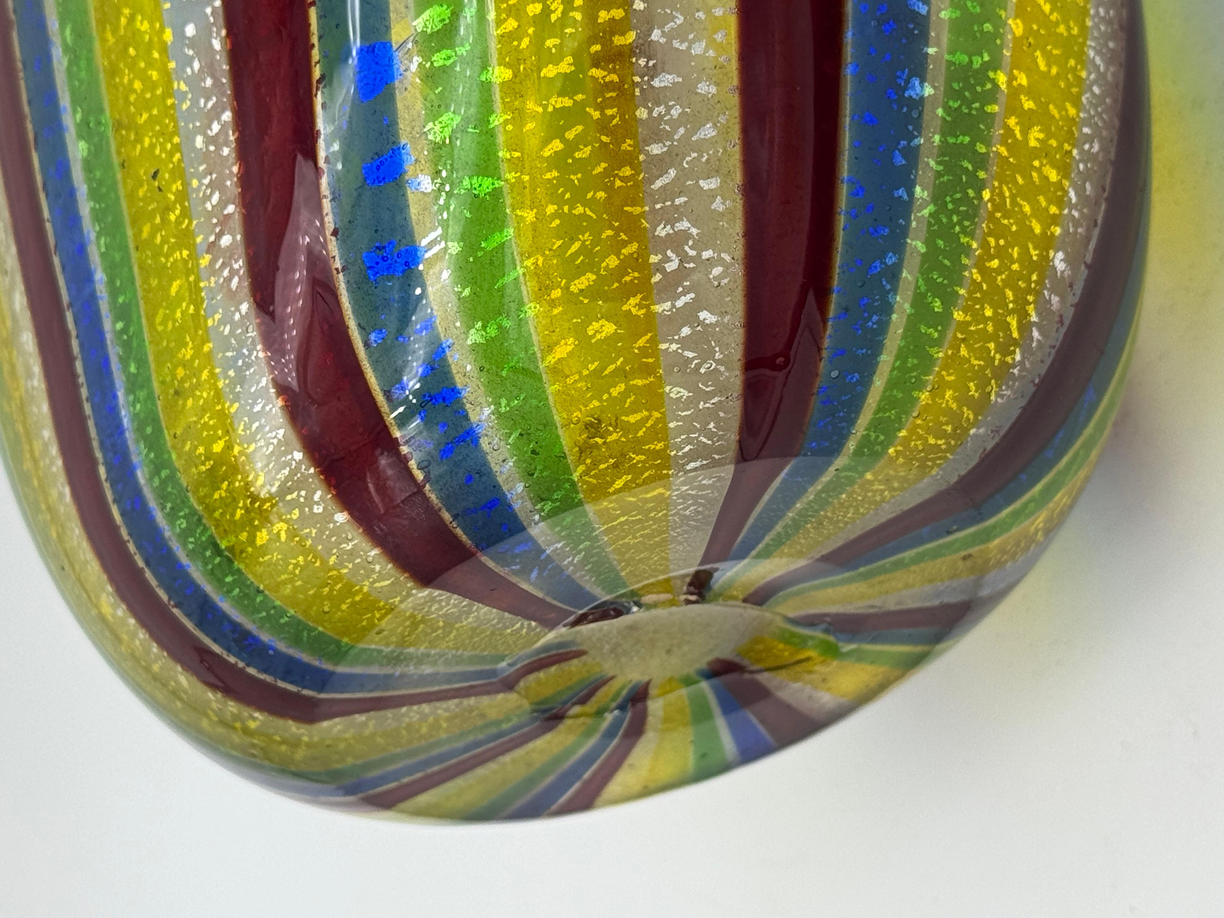 Vaso ovale di Murano della Vitreria A.VE.M modello 1266 Anzolo Fuga - 1953. in vendita 3