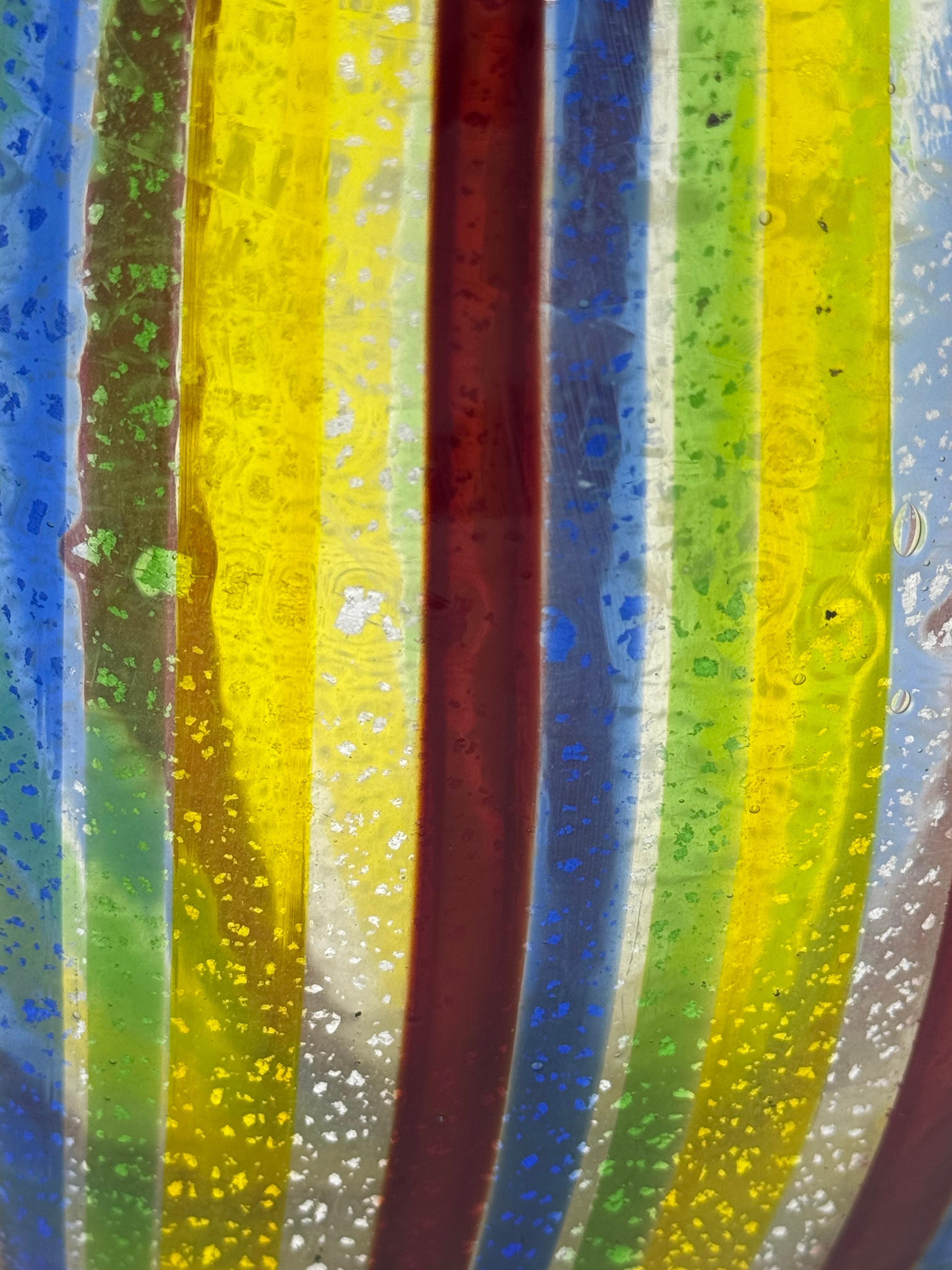 Mid-Century moderno Vaso ovale di Murano della Vitreria A.VE.M modello 1266 Anzolo Fuga - 1953. in vendita