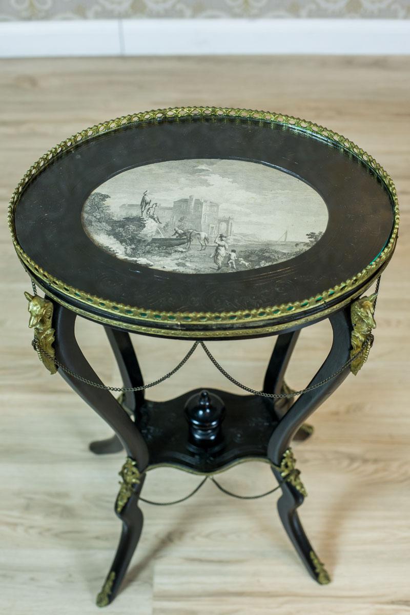 French Oval Napoleon III Table, circa 1850 For Sale