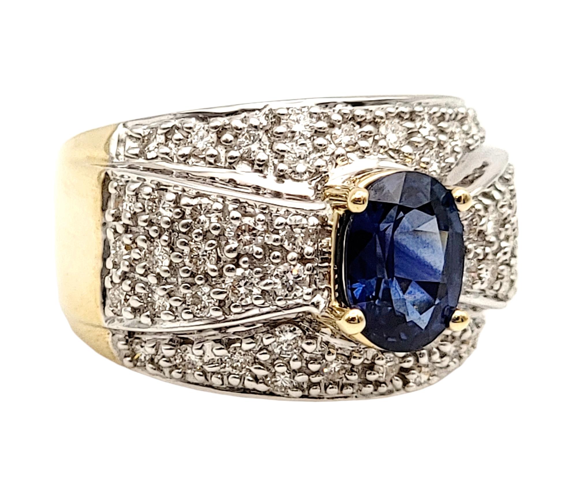 wide band sapphire ring