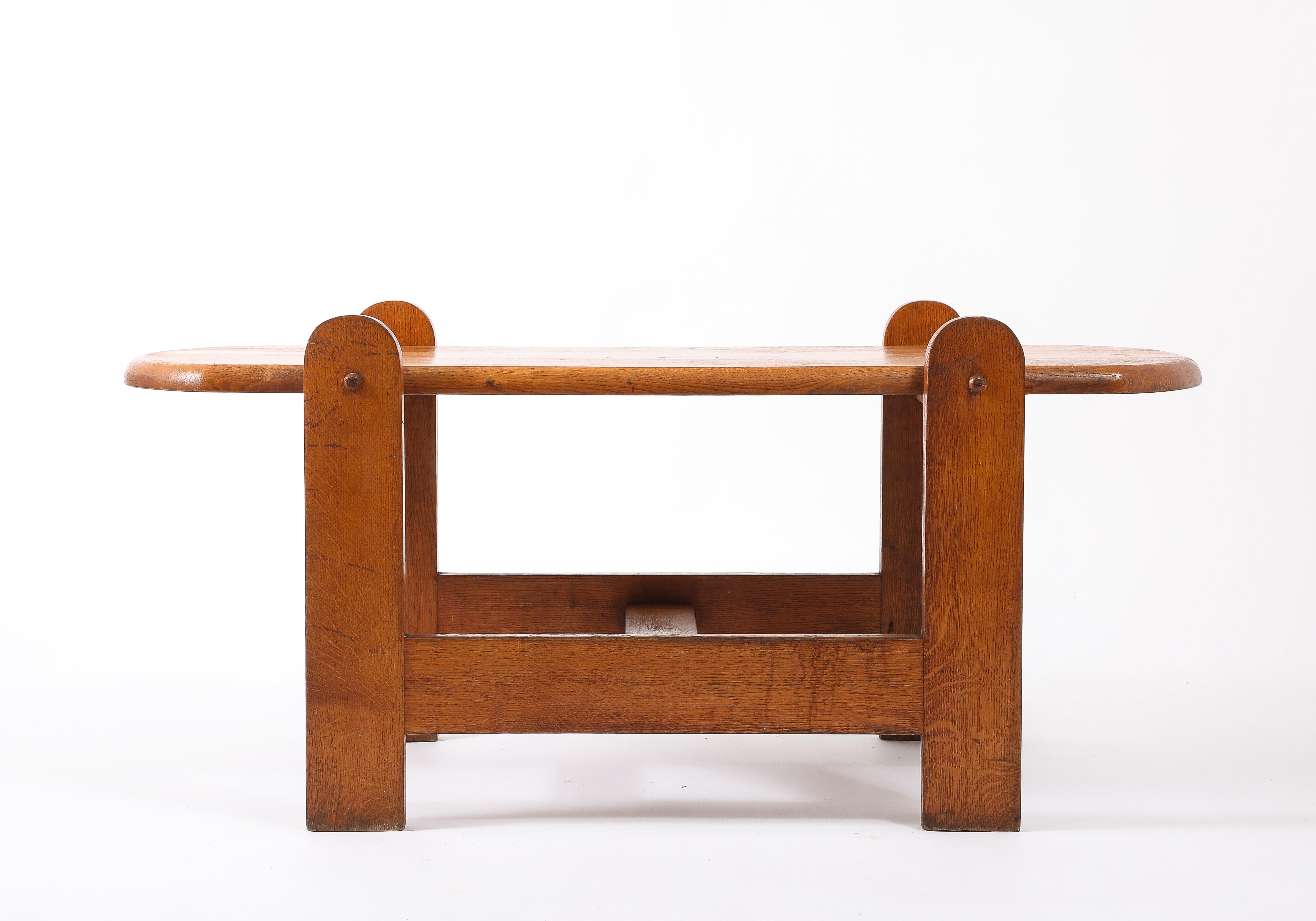 Table basse ovale, France, années 1950 en vente 3