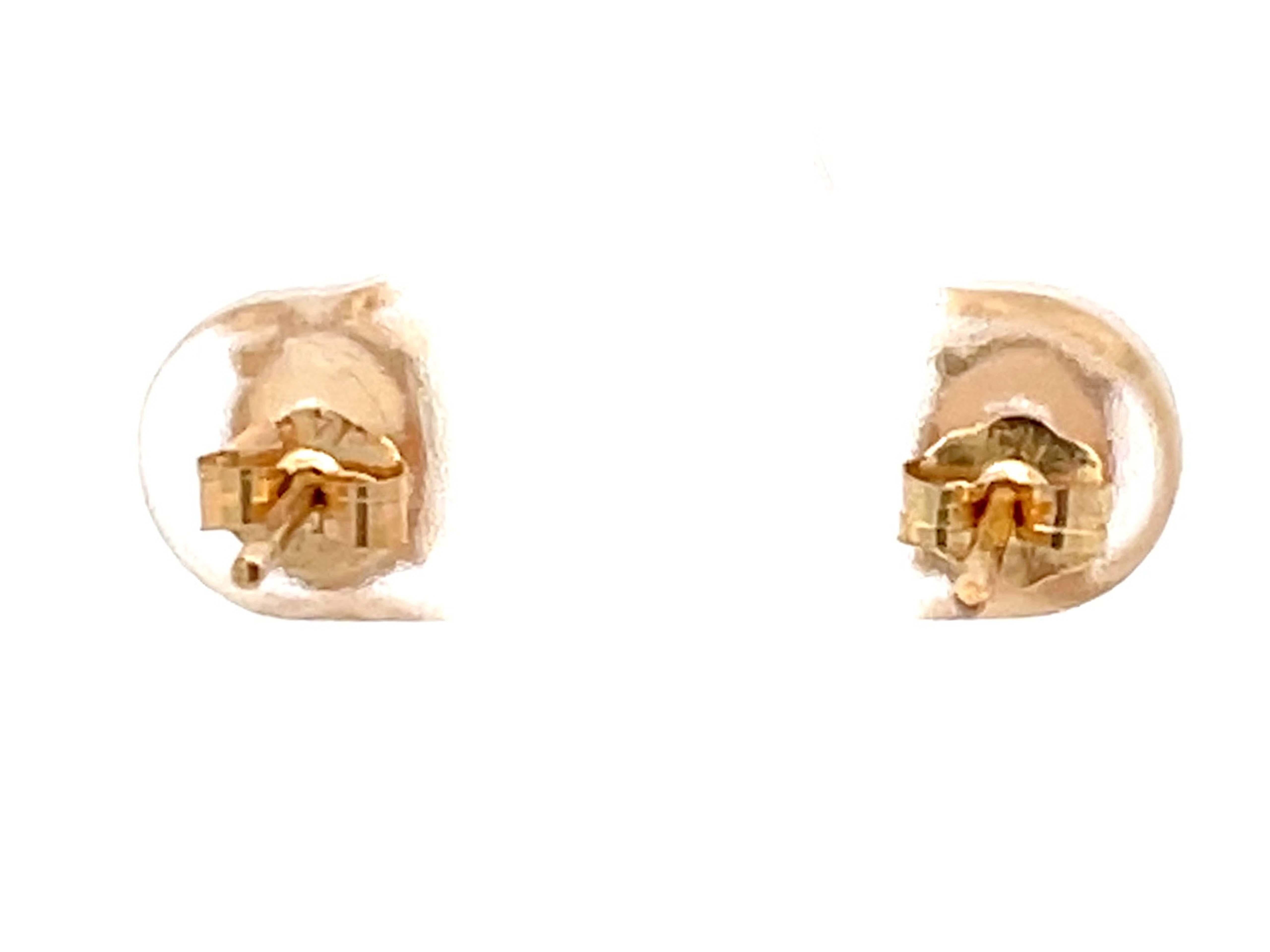 Oval Cut Oval Opal Stud Earrings in 14k Yellow Gold