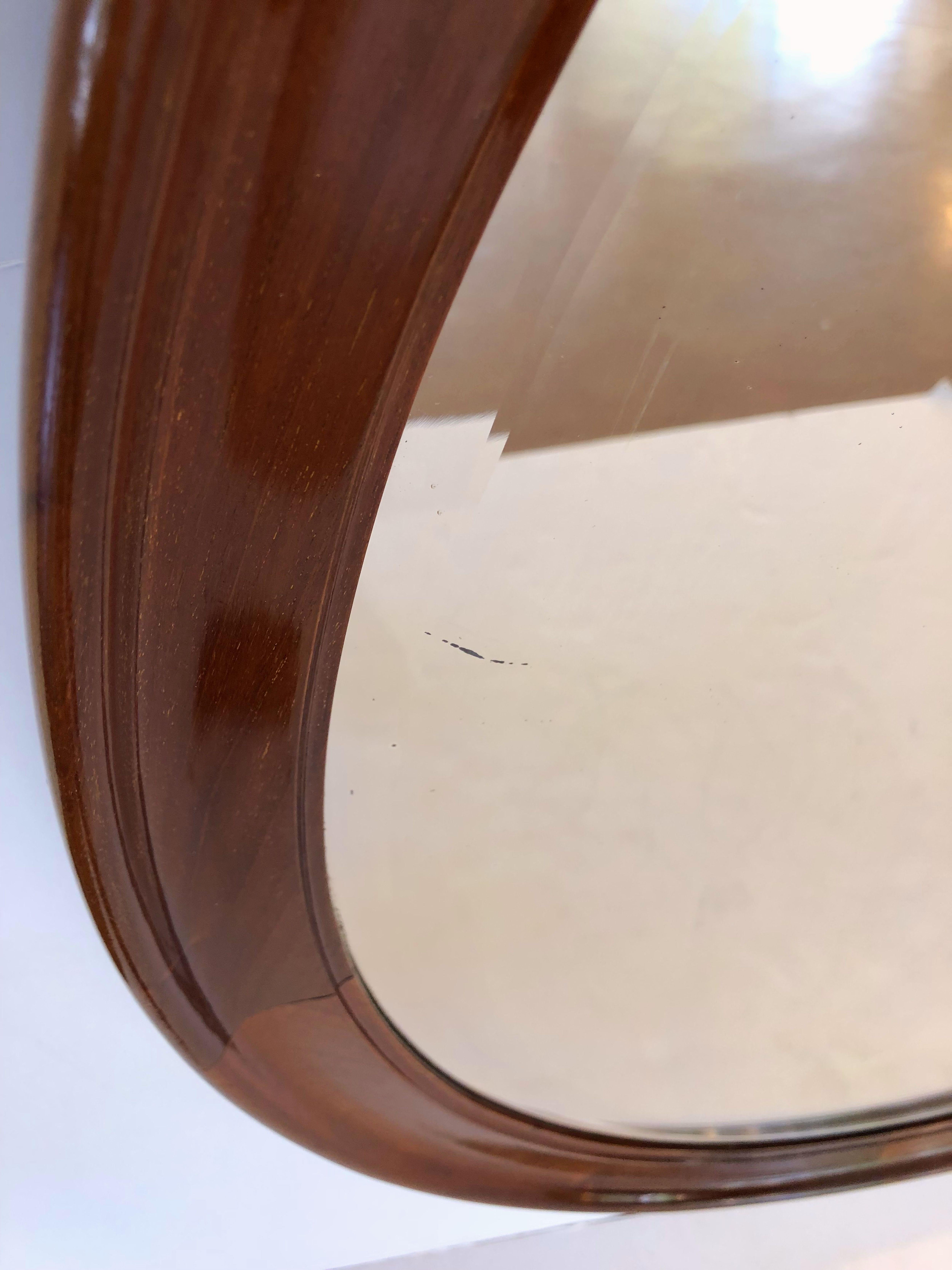 Oval Parlor Mirror of Mahogany from England 5