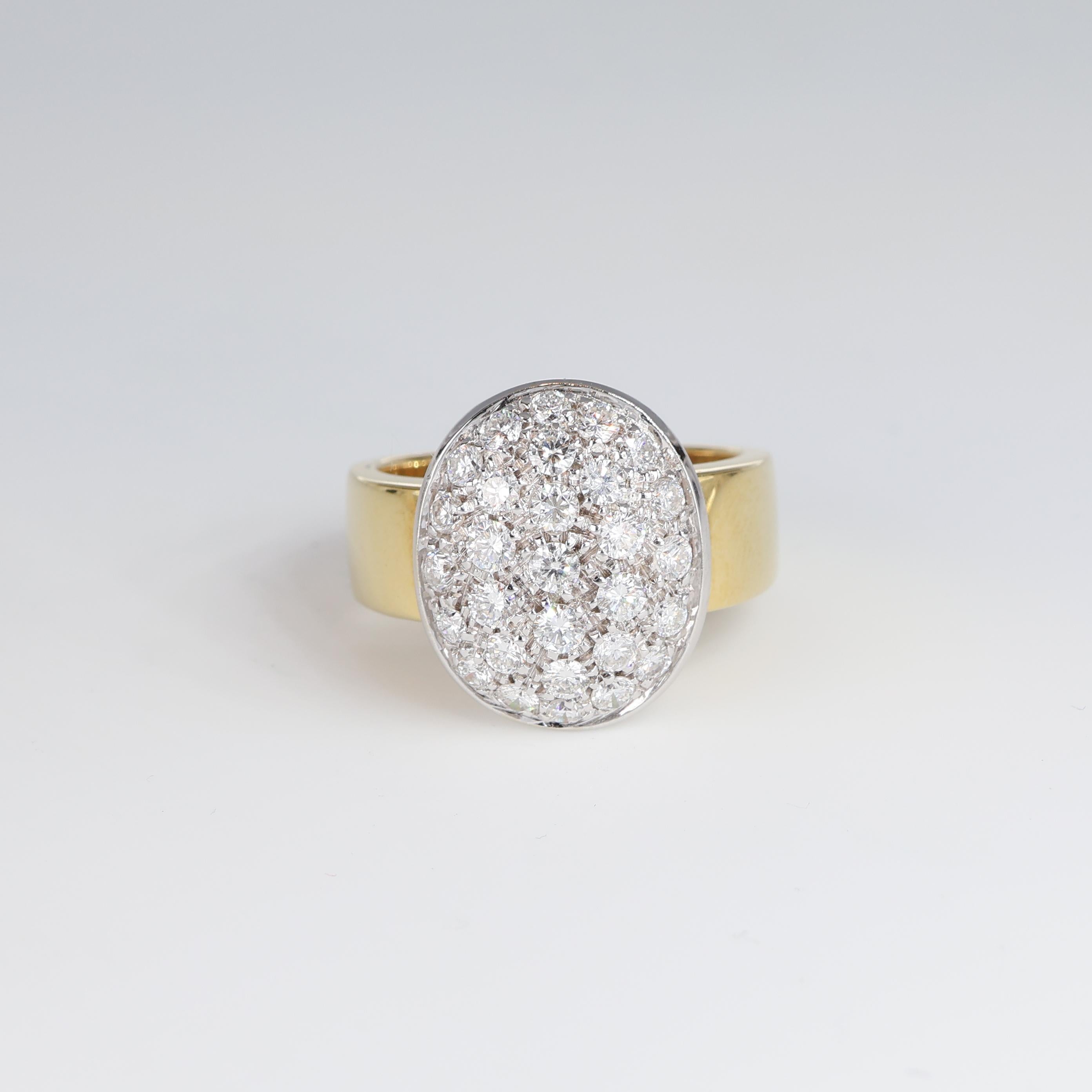 IMPORTANT NOTE:
✔ No additional costs will be added to this order.
✔ Shipping and customs duties are fully covered by us.
--------------------
Description: This sophisticated 18kt yellow gold band ring is elevated by an elegant oval centerpiece