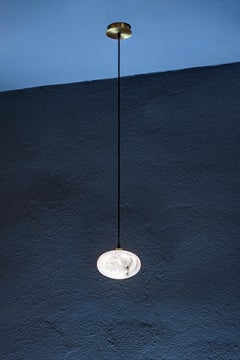 Oval Pendant Lamp by United Alabaster