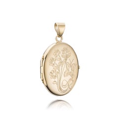 Ovale Foto-Anhänger - 14 Karat Gold - 22 x 30 mm - 6,0 g