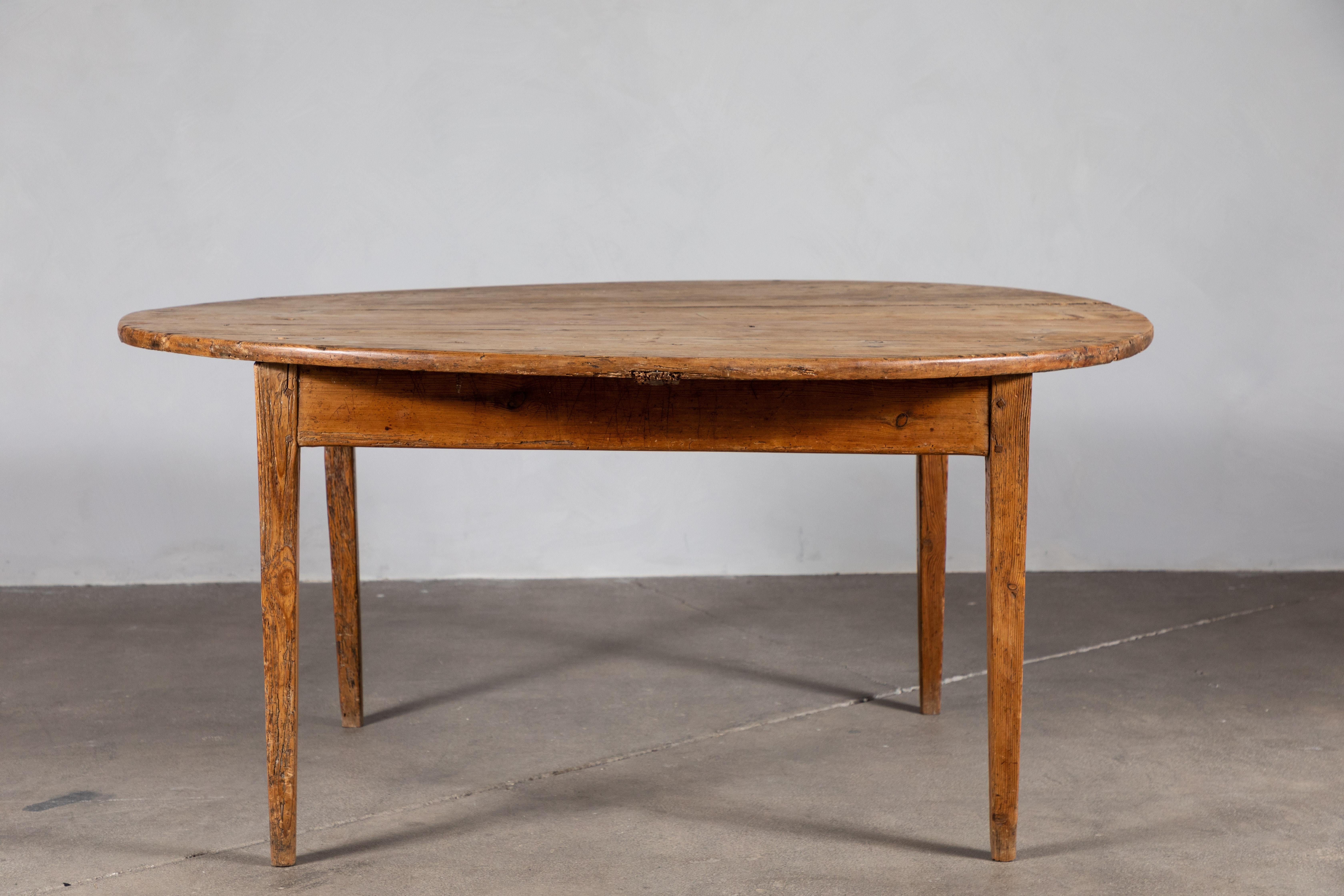 Oval Pine Dining Table  2