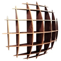 Oval Pine Shelves by David Renault