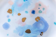 Contemporary Oval Platter Gold Hand Painted Plate Porcelain Tableware