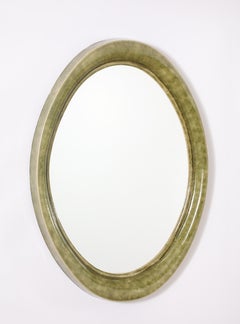 Oval Porcelain Mirror, France 1960's
