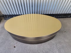 Oval Post Modern Swivel Coffee Table