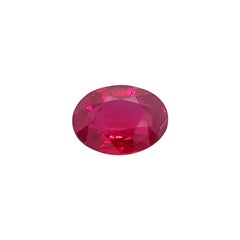 GRS & GIA Certified Oval Red Ruby 2.17 Carats Burma 8.80 x 6.70 MM