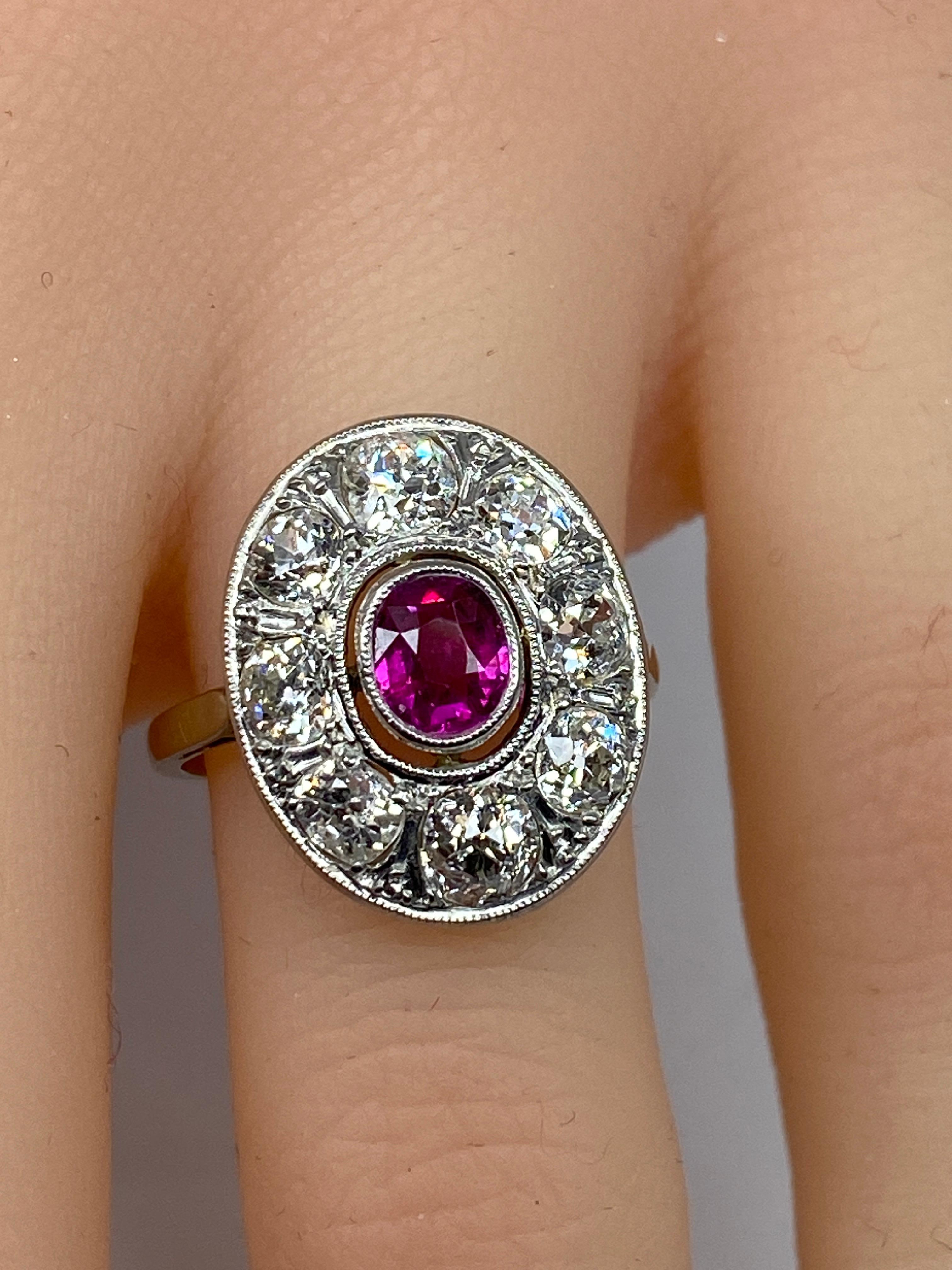 ruby engagement rings vintage