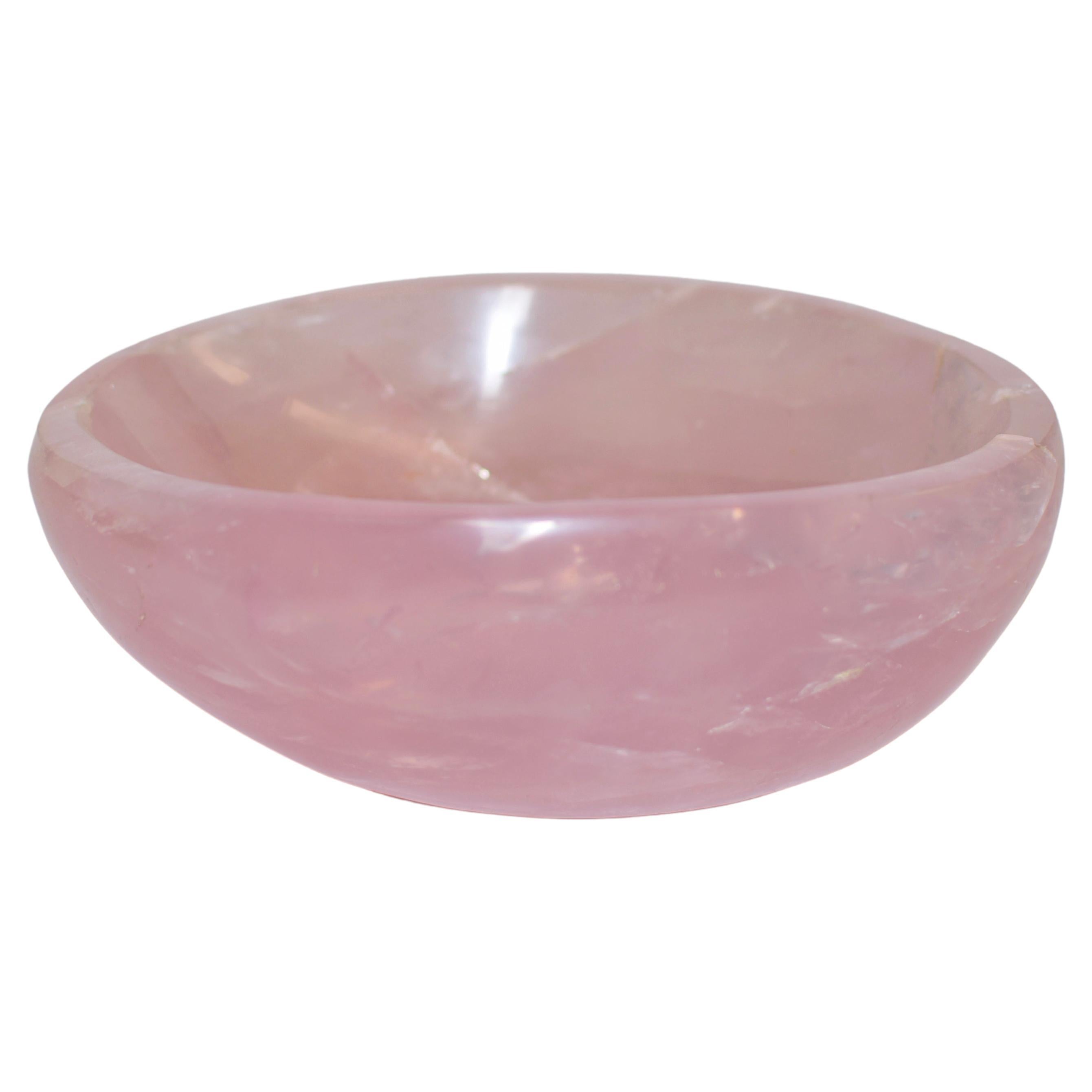 Bol en quartz rose ovale de 5 lb