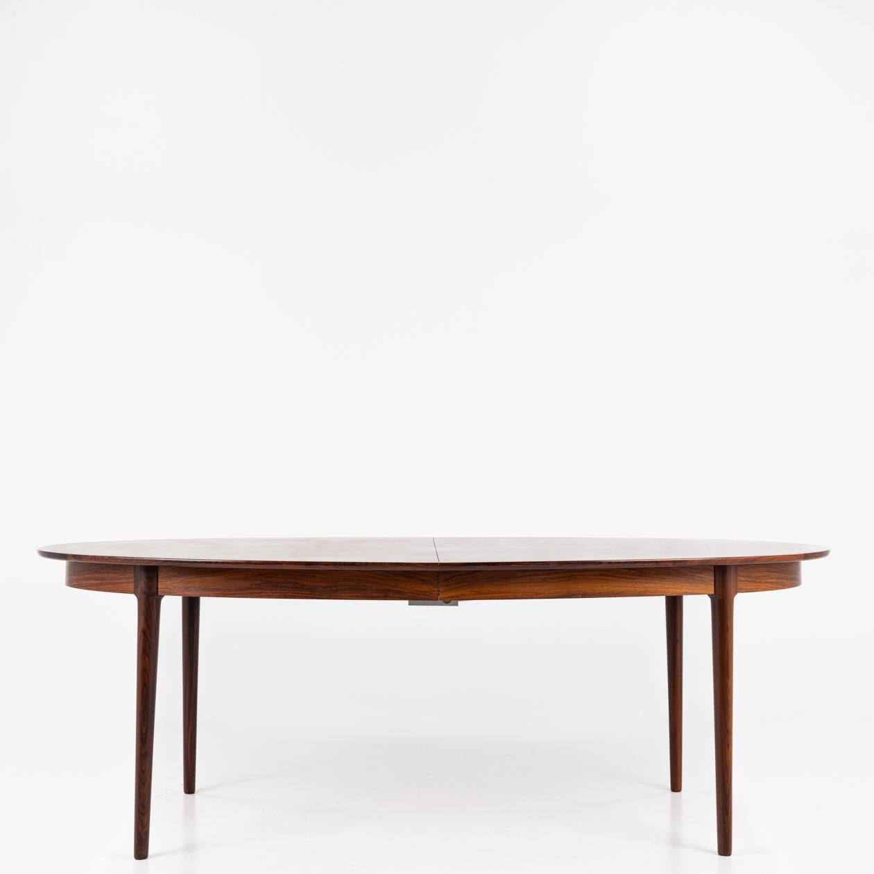 Oval rosewood dining table by Torbjørn Afdal 1