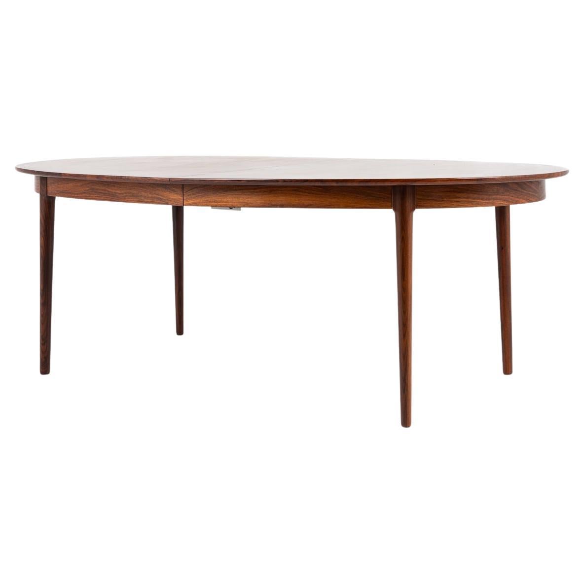 Oval rosewood dining table by Torbjørn Afdal