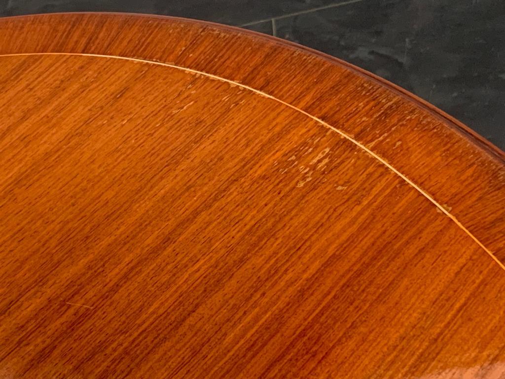 Oval Rosewood Table Attributed to Paolo Buffa for La Permanente Cantù, 1950s For Sale 3