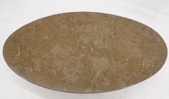 Oval Round Fossil Stone Marble Table Top Coffee Table w/ Loads of Ammonities