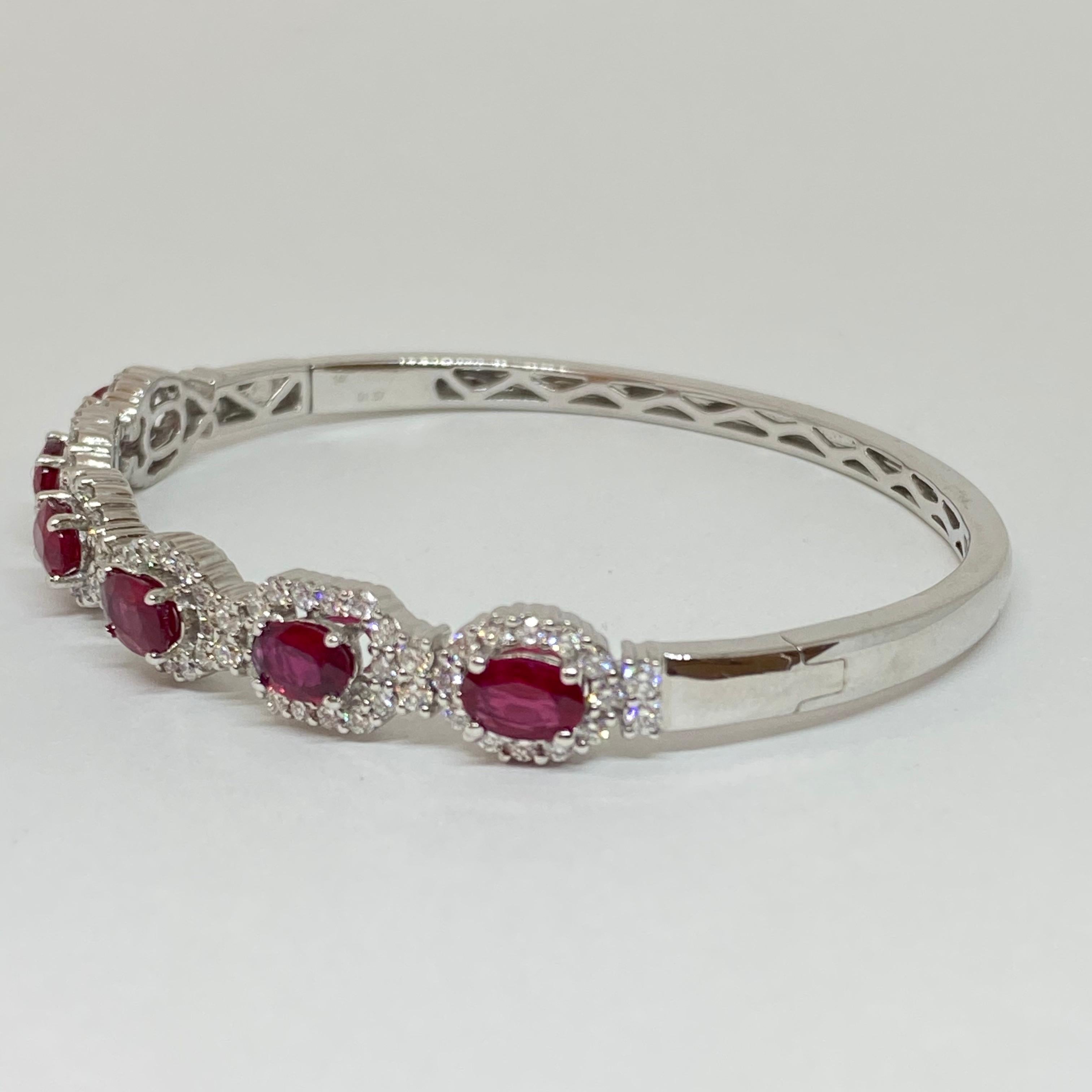ruby diamond bangles designs
