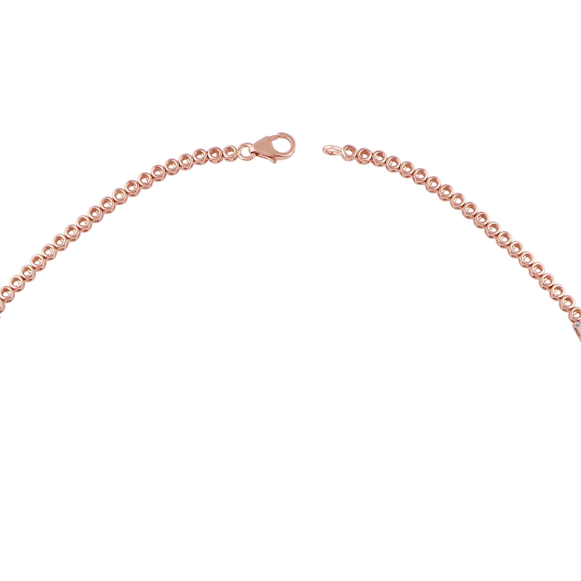 Women's Oval Ruby Gemstone Choker Necklace Diamond 14 Karat Rose Gold Handmade Jewelry For Sale