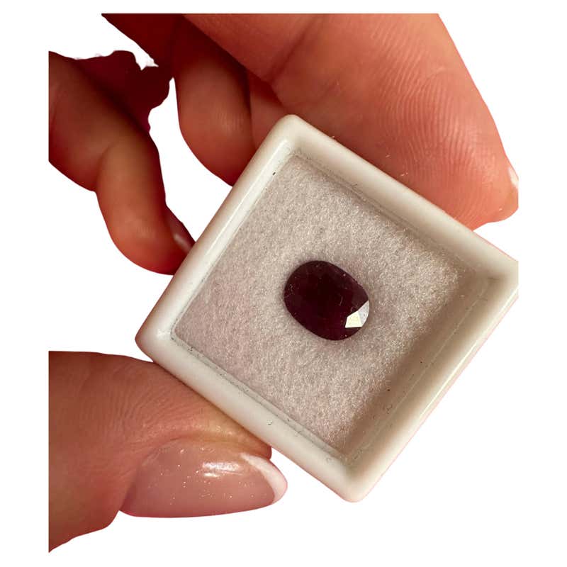 Rare untreated ruby oval 9mm certified For Sale at 1stDibs | natural ...