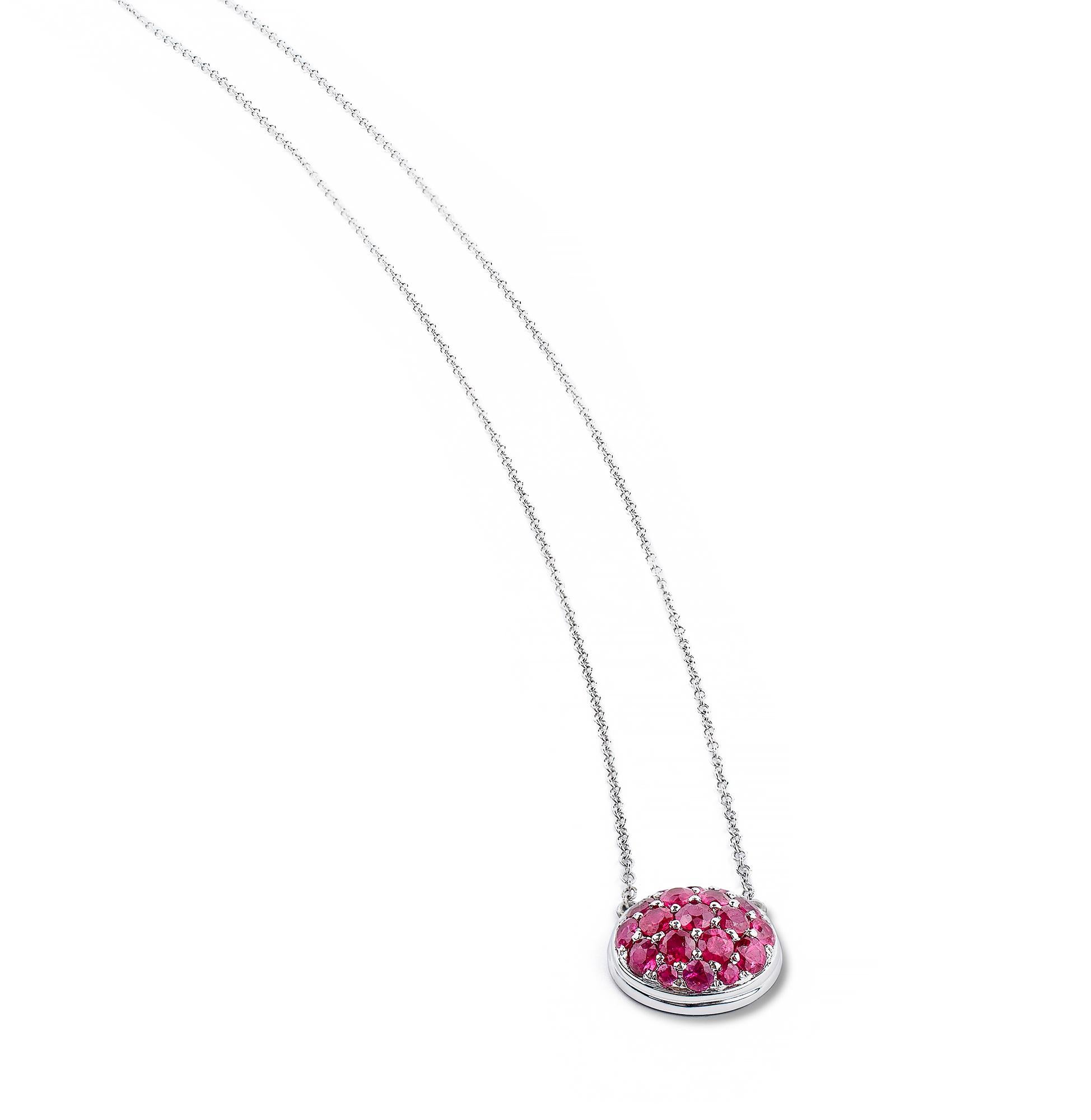 Contemporary Goshwara Oval Ruby Pendant
