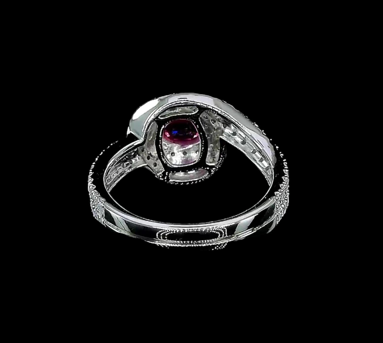 Oval Cut Oval ruby ring For Sale
