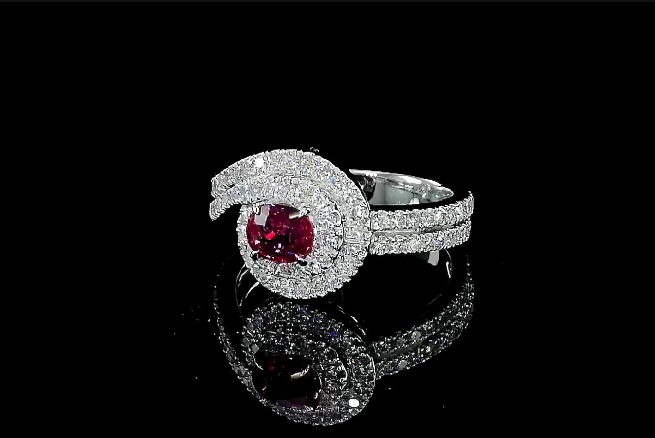 Anello con rubino ovale In condizioni Nuovo in vendita a บางรัก, TH