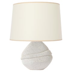 Oval Sandstone Table Lamp, France 1950
s