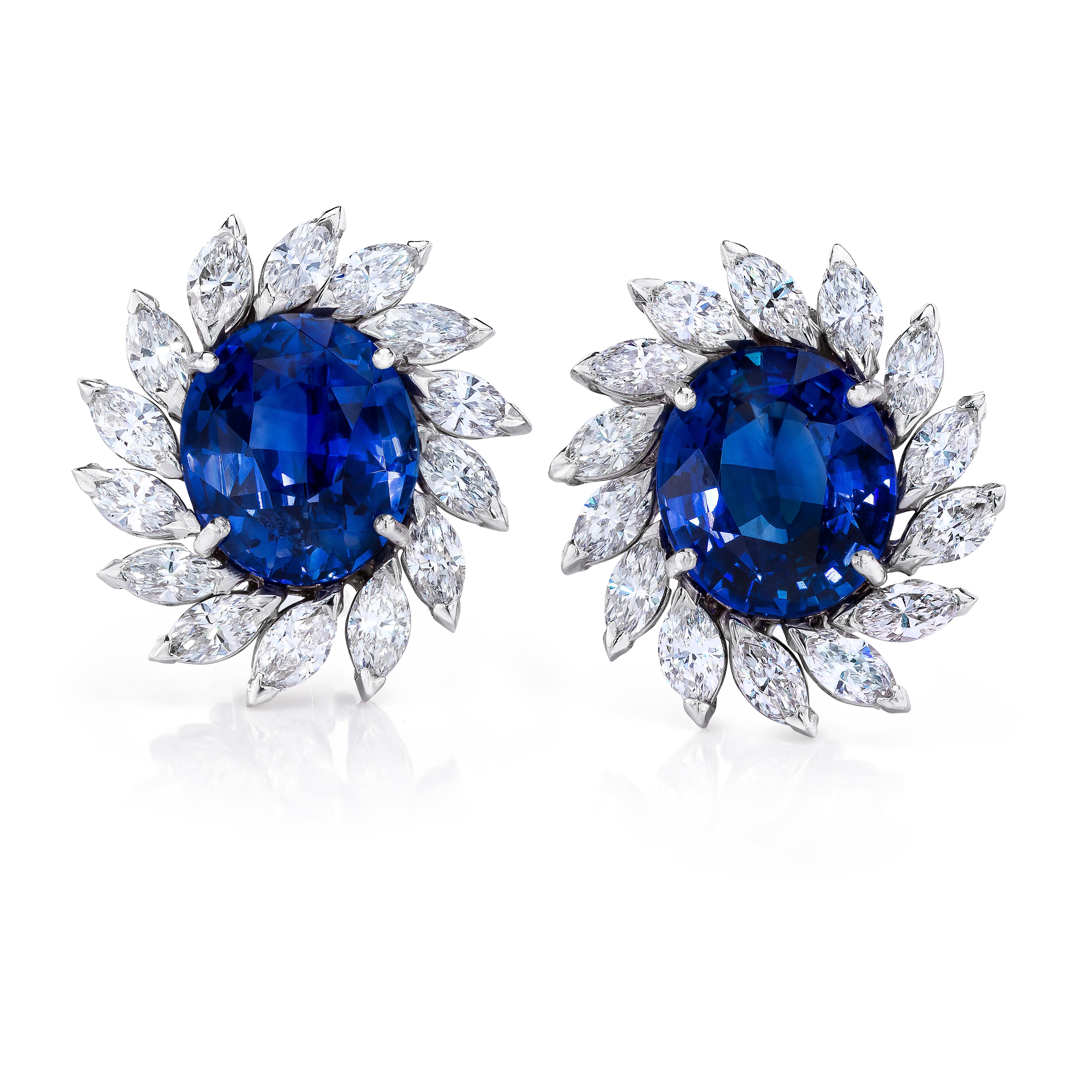marquise sapphire earrings