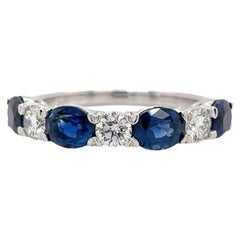 13581092 Oval Sapphire
Diamond Ring in 18K White Gold