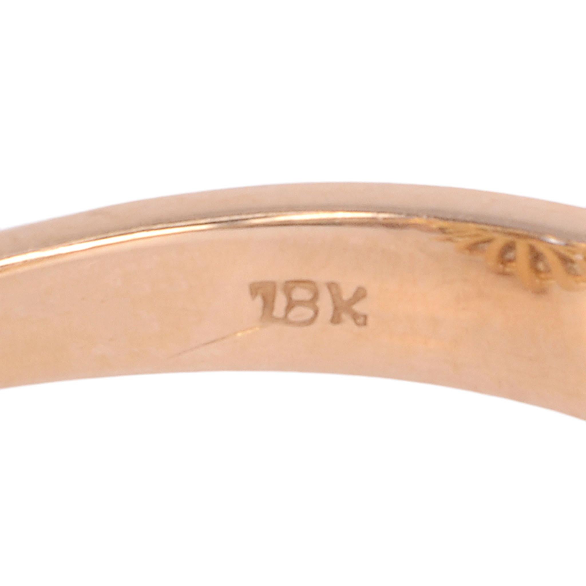 Women's Oval Sapphire & VS Diamond 18K Ring For Sale