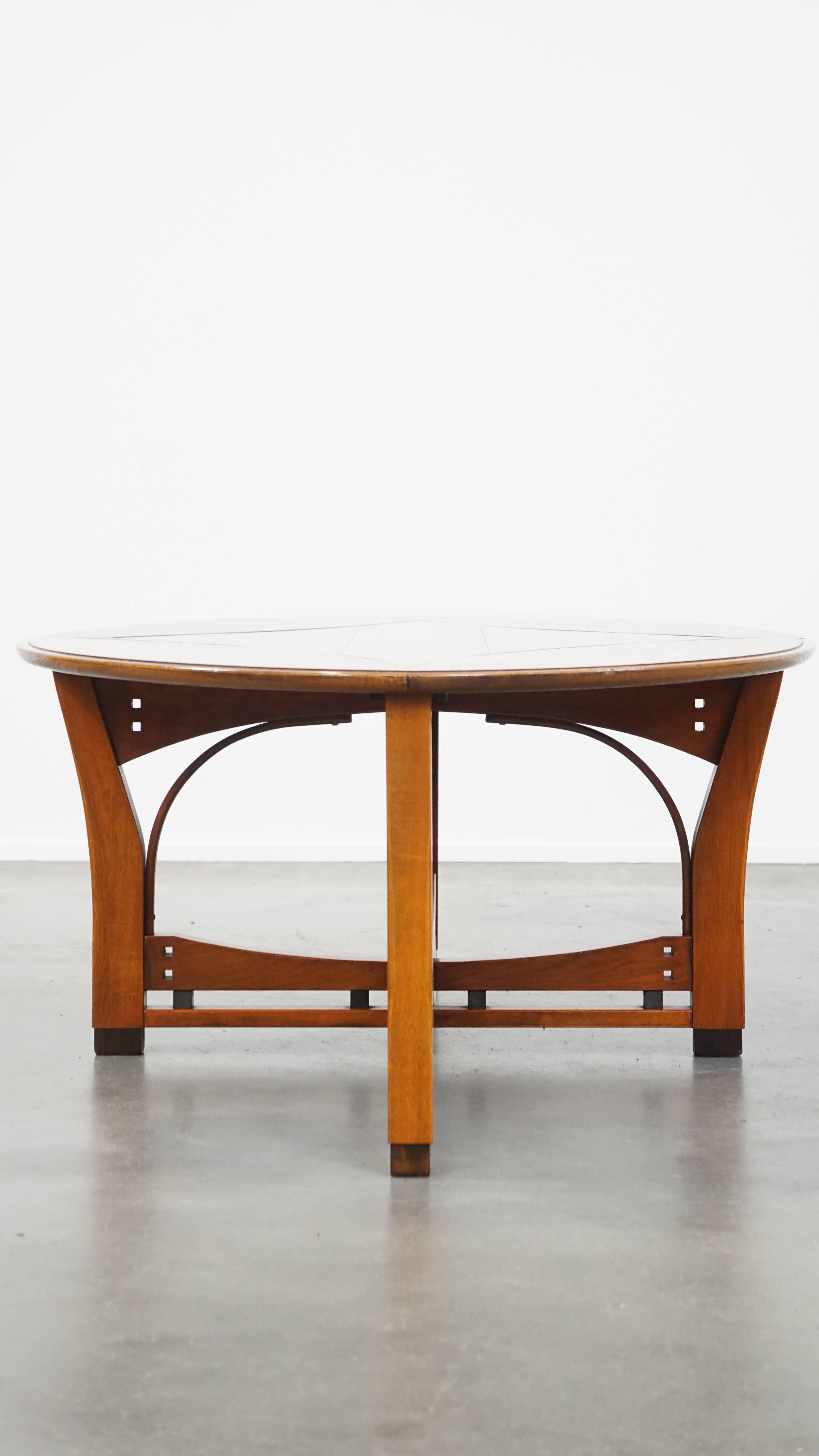 Ovaler Schuitema-Couchtisch aus der Designserie Jugendstil/Art Nouveau (Art nouveau) im Angebot