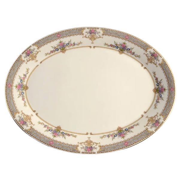 Plat de service ovale remplacement Minton Persian Rose de Royal Doulton en vente