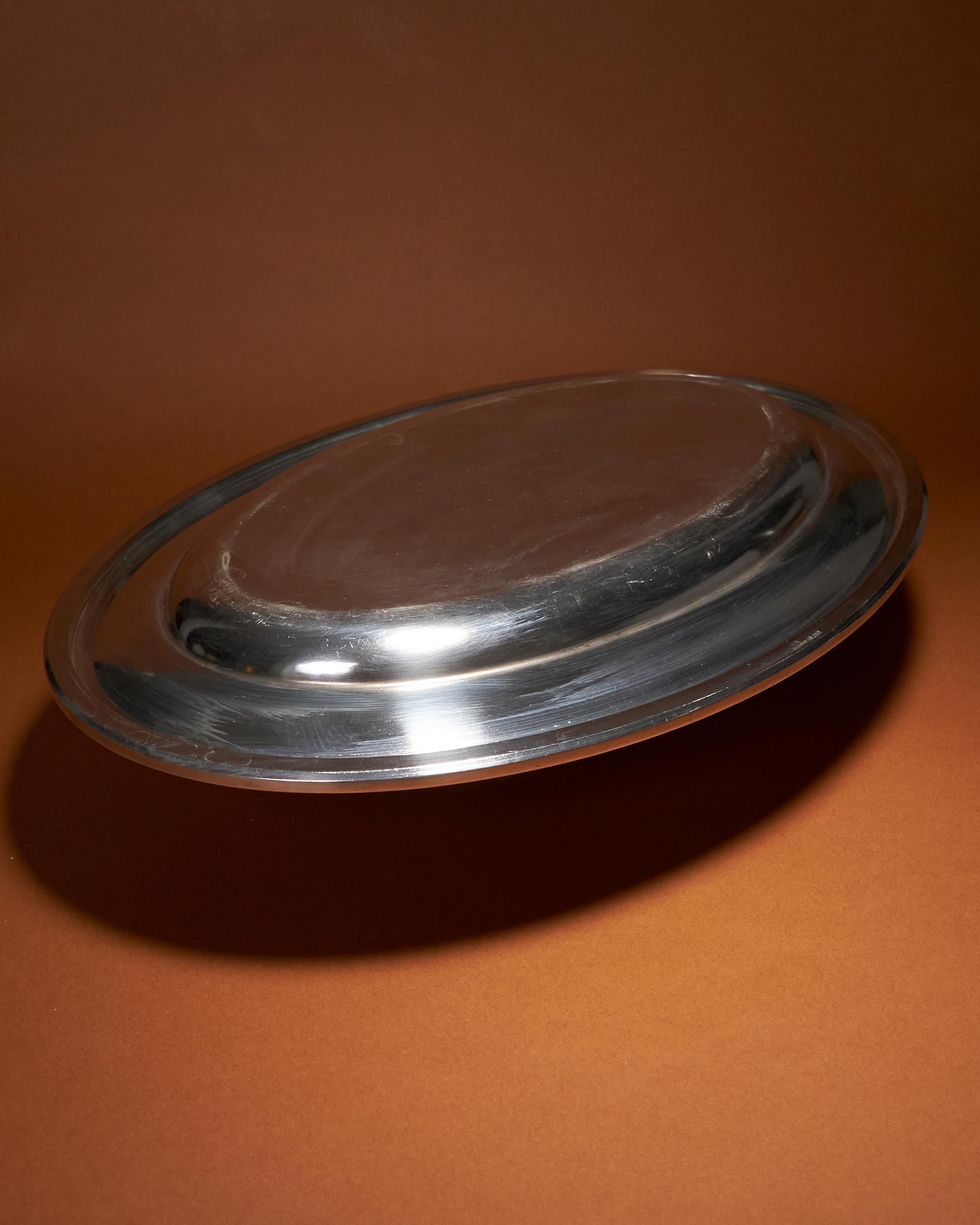 Plat de service ovale, Christofle, 1970 en vente 1