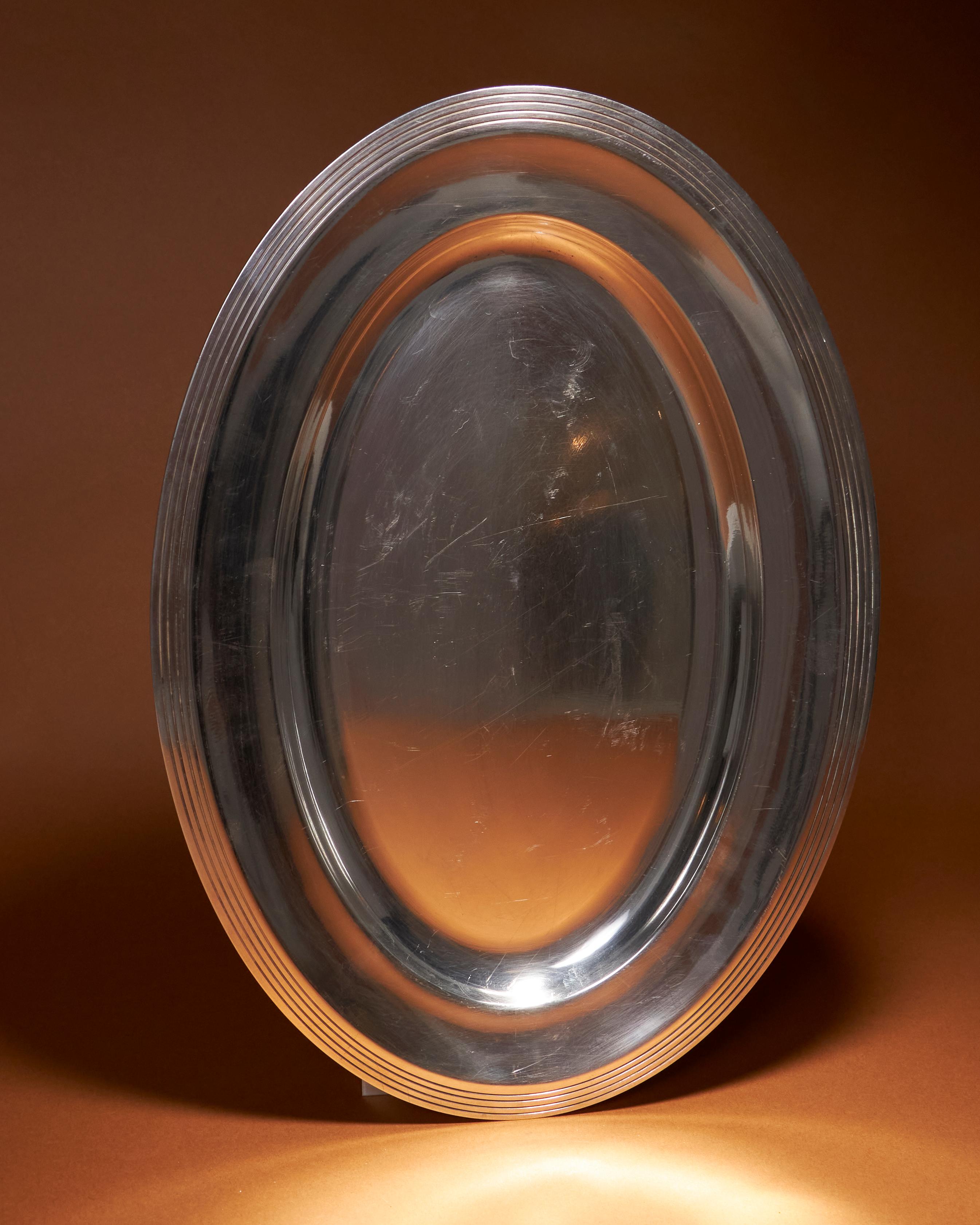 Plat de service ovale, Christofle, 1970 en vente 2
