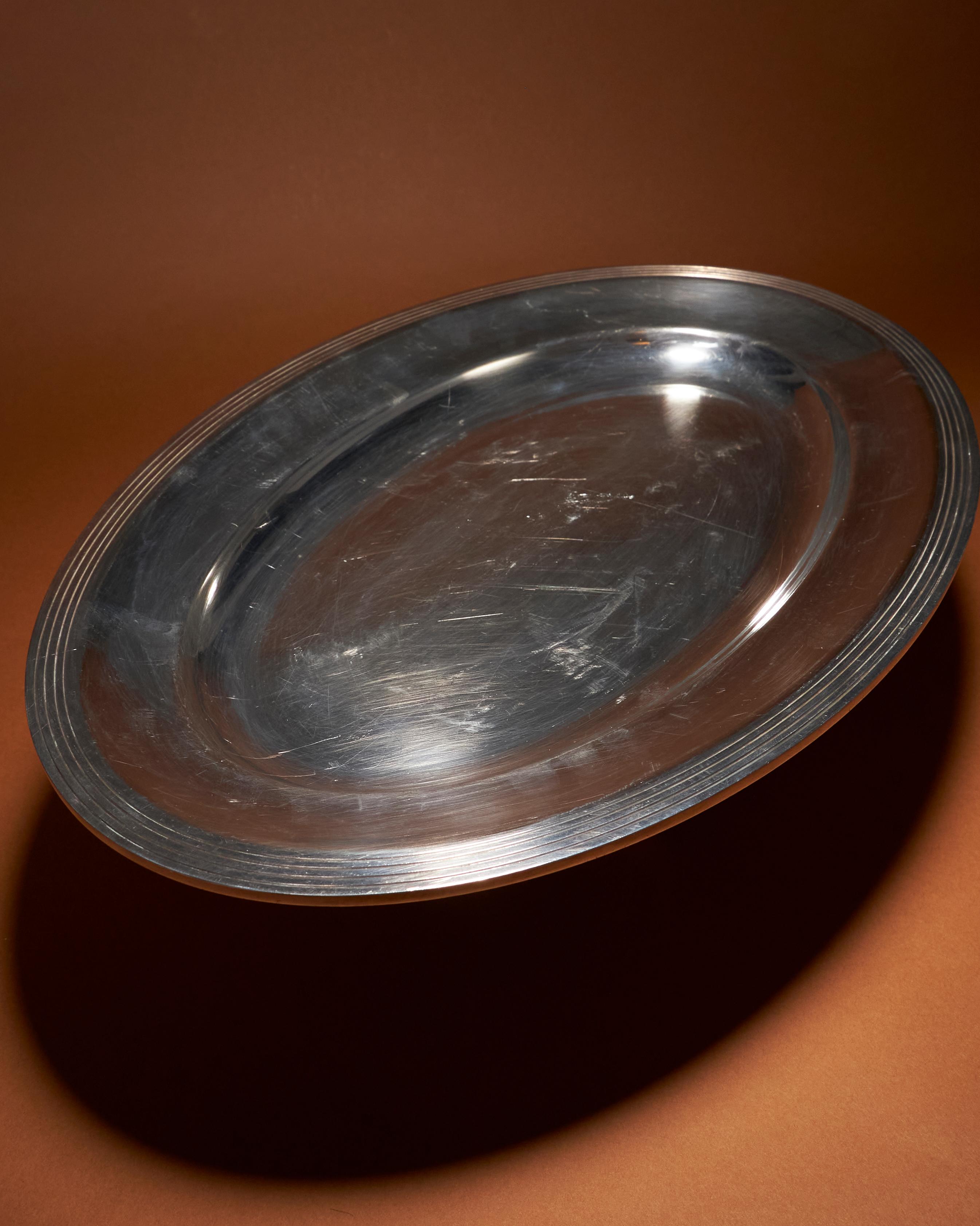 Plat de service ovale, Christofle, 1970 en vente 3