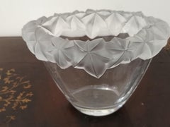 Oval Sevres Crystal vase from the 80s