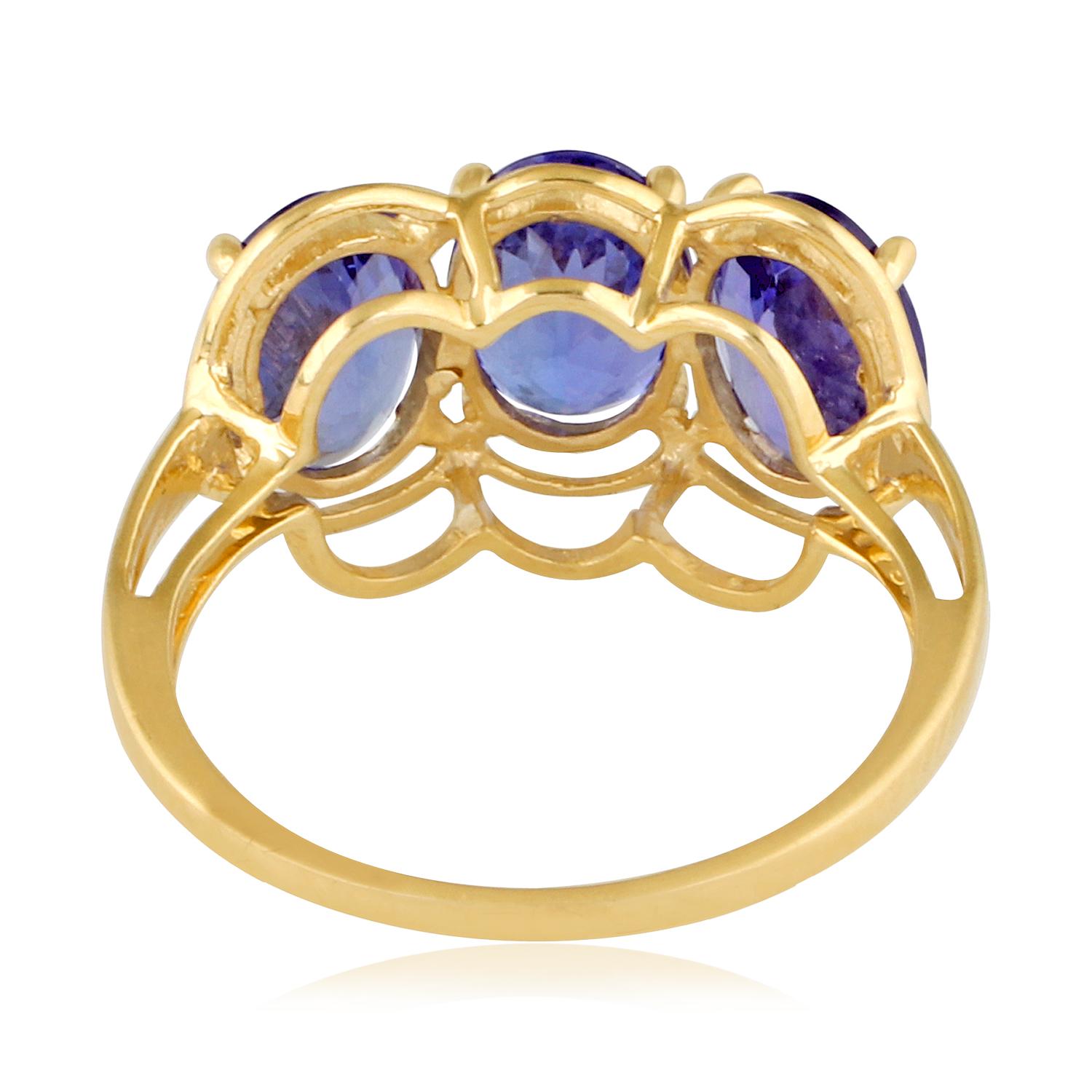Artikel-Code :- CNF-45101
Bruttogewicht :- 2.76 gm
14k Gelbgold Gewicht :- 2.05 gm
Blauer Saphir Gewicht :- 3.56 Ct. 
Ring Größe :- 7 US

✦ Größenbestimmung
.....................
Wir können die meisten Artikel an Ihre Größenwünsche anpassen. Die