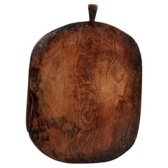 Oval-Shaped Continental Waxed-Pine Bread Board