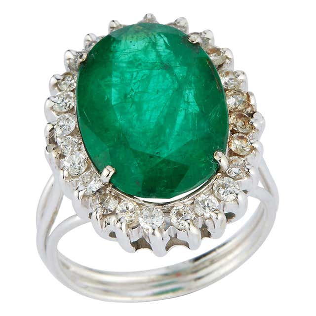 Superb sugarloaf emerald and diamond ring. at 1stDibs | sugarloaf ...