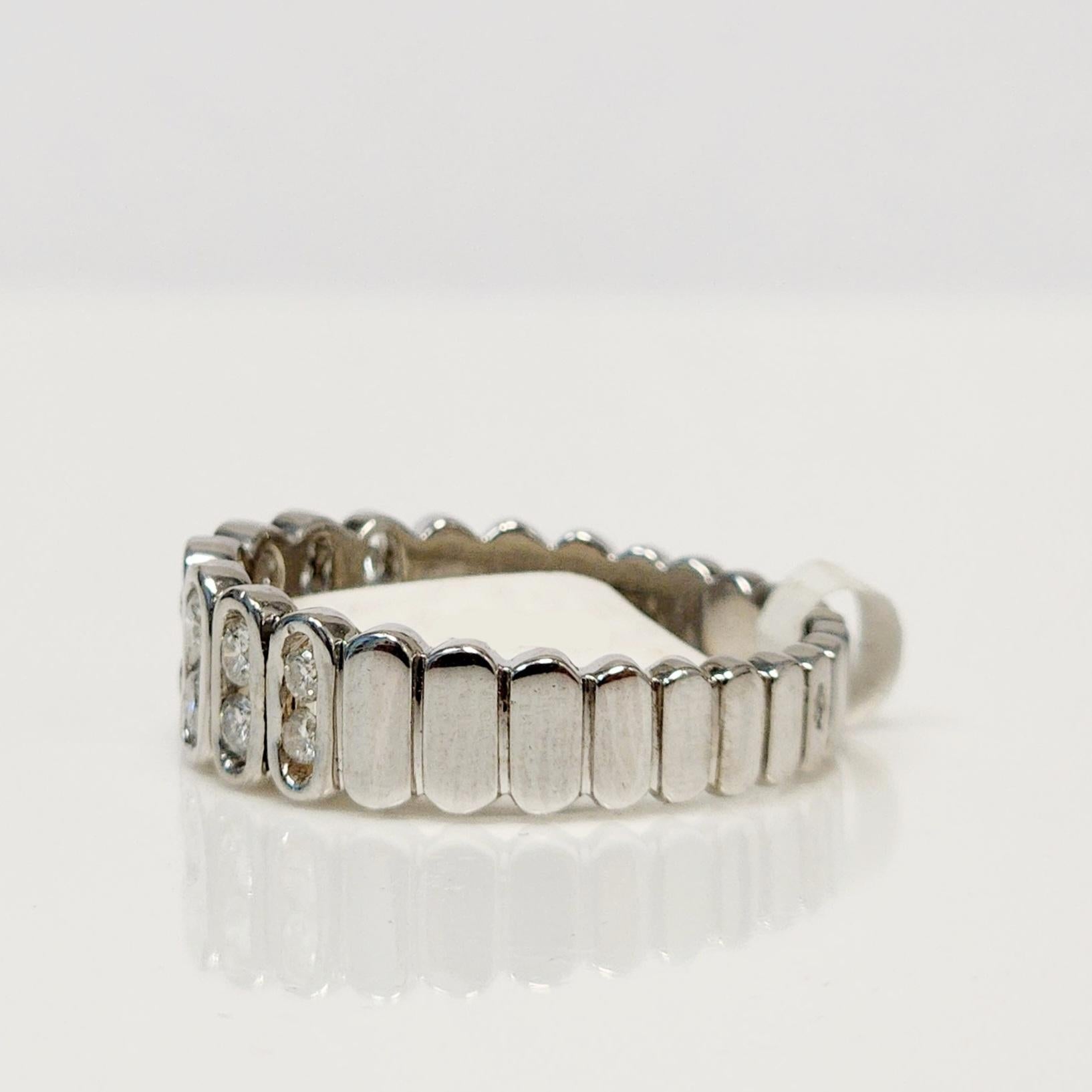 Modern Oval Shaped Eternity Ring For Sale
