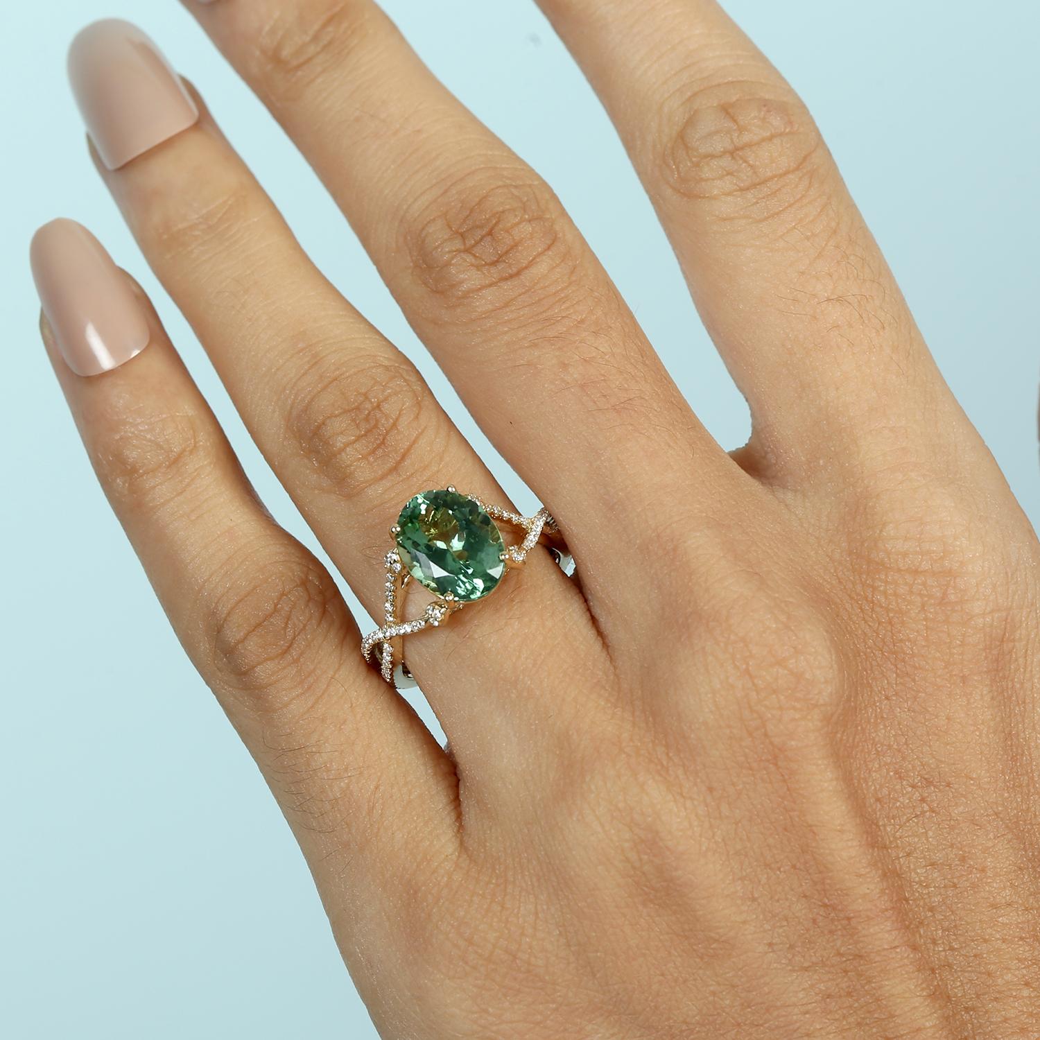 18KT:3.673g,D:0.35ct, Tour:3.32ct US-7