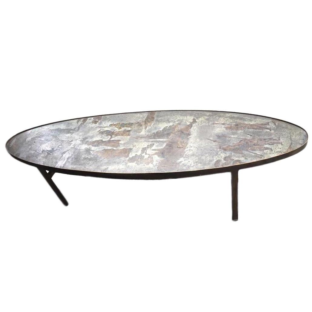 American Oval Shaped Laverne Table For Sale